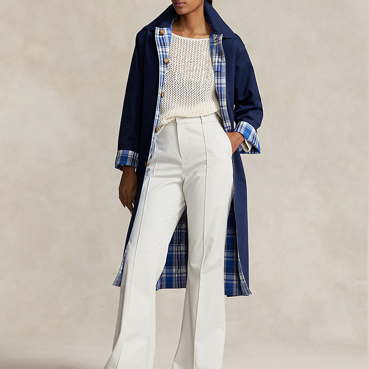 Lookbook (W) ポロラルフローレン FW23 リバーシブル ミディアムコットンコート ブルー WMPOOTWN2820224-999