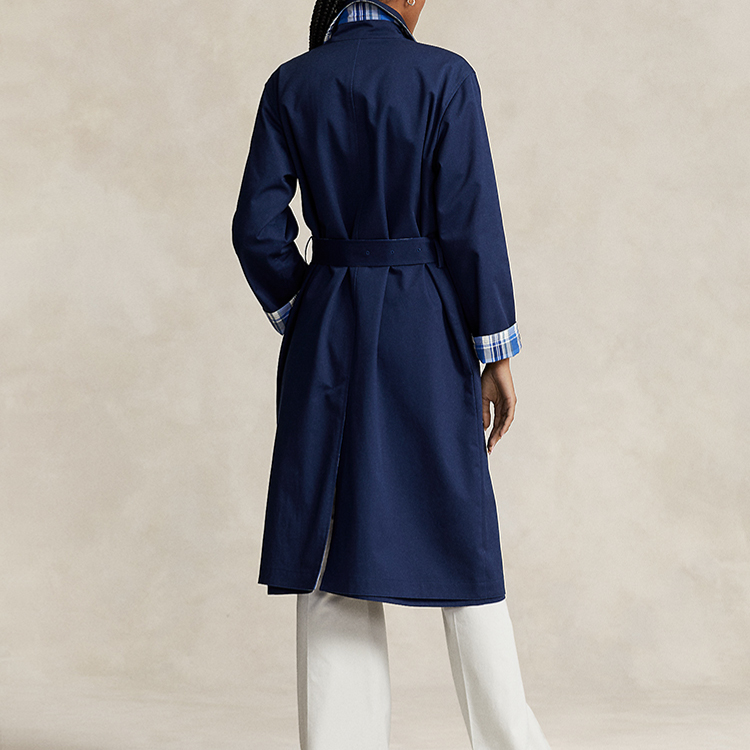 Shop (W) ポロラルフローレン FW23 リバーシブル ミディアムコットンコート ブルー WMPOOTWN2820224-999