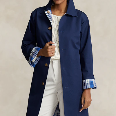 (W) ポロラルフローレン FW23 リバーシブル ミディアムコットンコート ブルー WMPOOTWN2820224-999 Purchase (W) ポロラルフローレン FW23 リバーシブル ミディアムコットンコート ブルー WMPOOTWN2820224-999