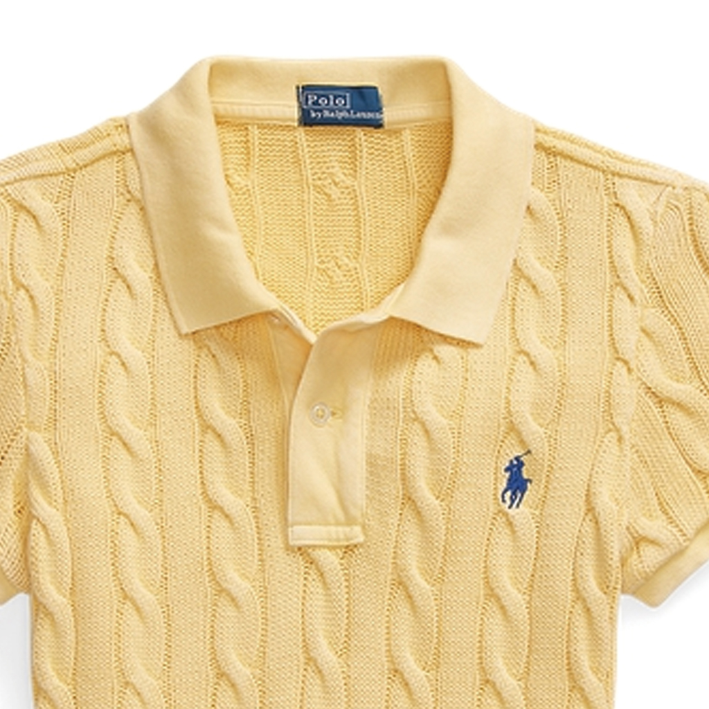 (Women) Polo Ralph Lauren FW23 Slim Fit Solid Polo Shirt  Fall Yellow. WMPOKNINB920118-700 圖 6