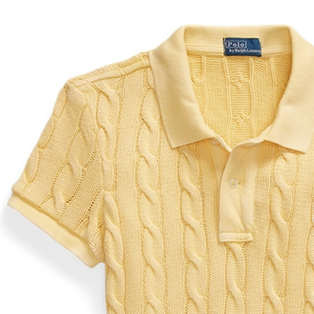 (Women) Polo Ralph Lauren FW23 Slim Fit Solid Polo Shirt  Fall Yellow. WMPOKNINB920118-700 圖 7