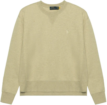 (Women) Polo Ralph Lauren FW23 Solid Crewneck Pullover Sweatshirt Khaki 211782357-015 Buy (Women) Polo Ralph Lauren FW23 Solid Crewneck Pullover Sweatshirt Khaki 211782357-015