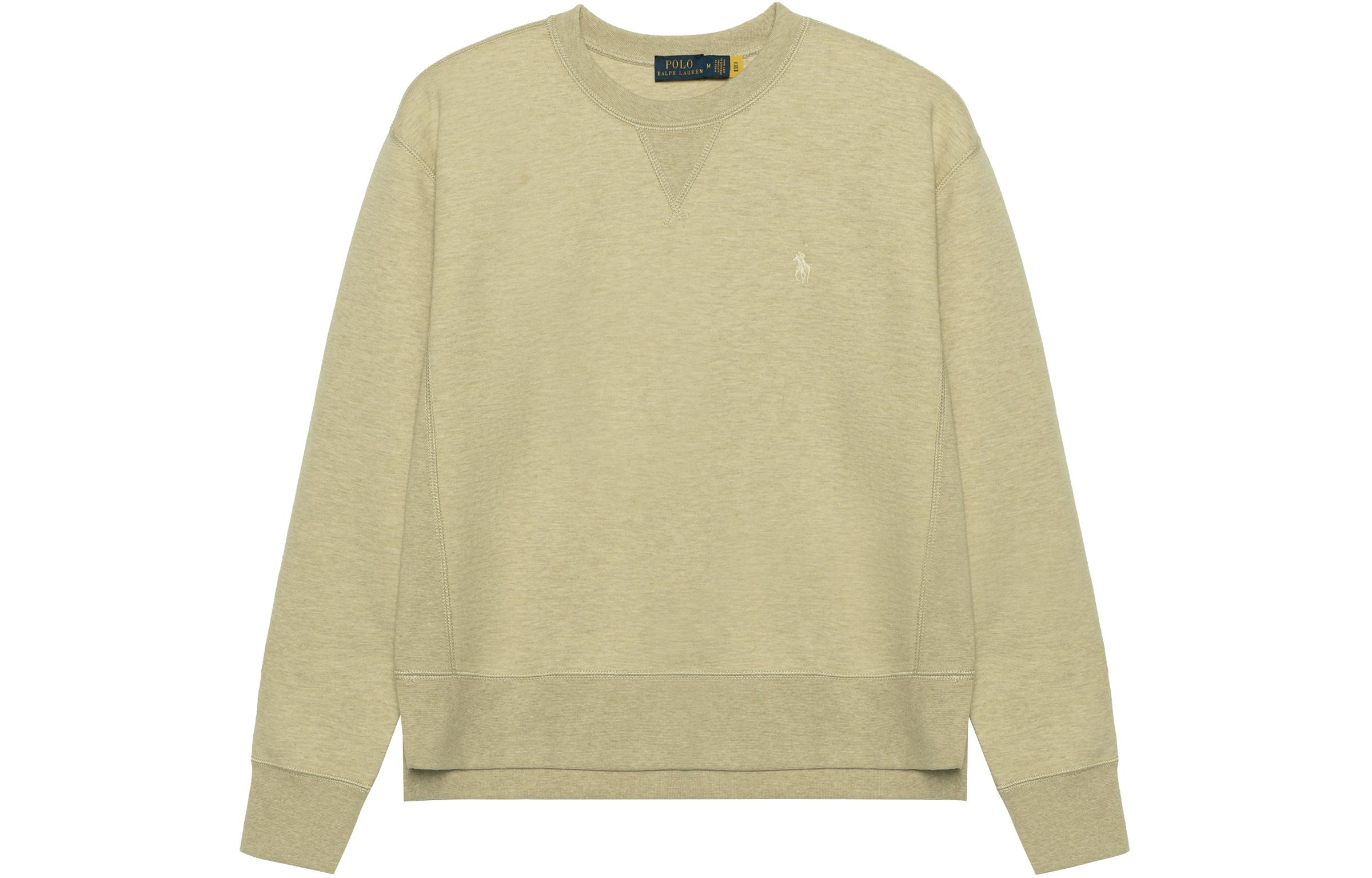 (Women) Polo Ralph Lauren FW23 Solid Crewneck Pullover Sweatshirt Khaki 211782357-015 圖 2