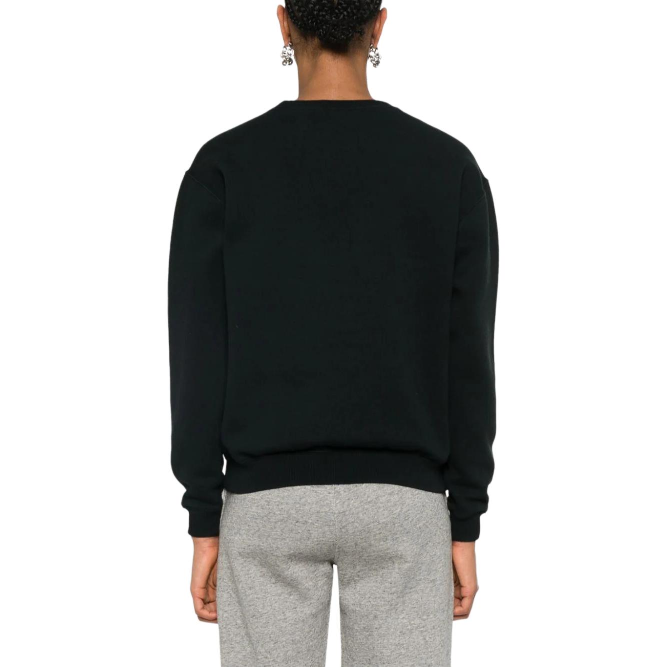 Shop (W) 폴로 랄프로렌 FW23 화이트 승마 로고 니트 릴렉스드 스웨트셔츠 211943006-001