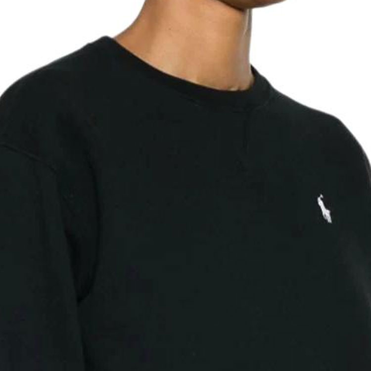 Details for (W) 폴로 랄프로렌 FW23 화이트 승마 로고 니트 릴렉스드 스웨트셔츠 211943006-001