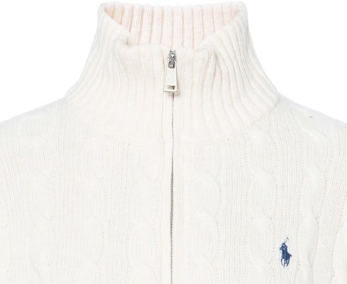 (Women) Polo Ralph Lauren FW24 Beige Pullover Sweater with Embroidered Logo. 211963467001 1