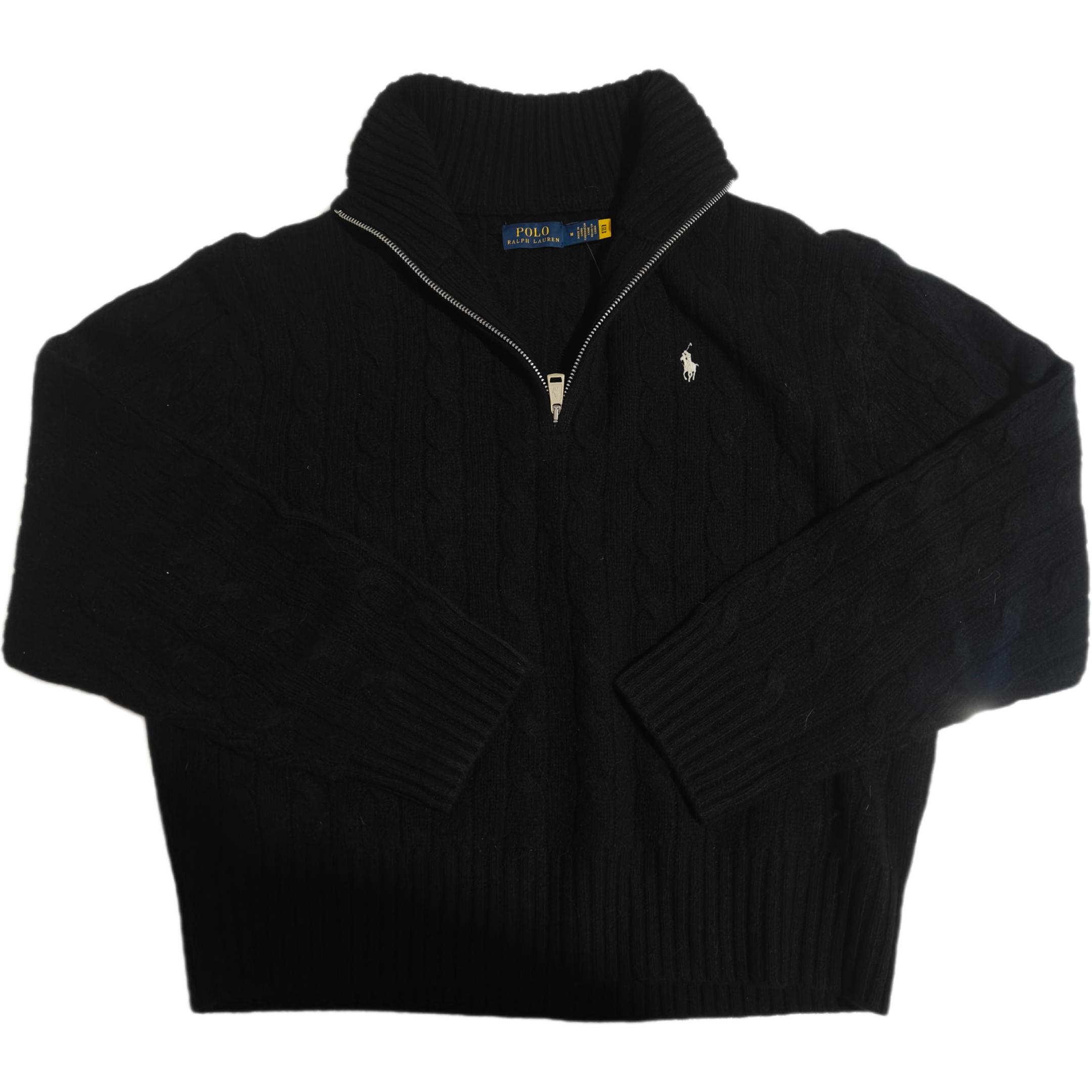 (Women) Polo Ralph Lauren FW24  Black Pullover Sweater with Embroidered Logo. 211956675-004 圖 3