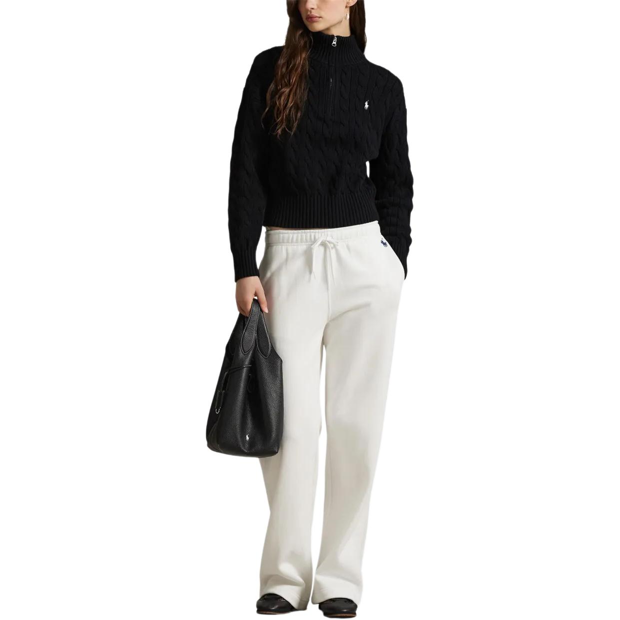 (Women) Polo Ralph Lauren FW24  Black Pullover Sweater with Embroidered Logo. 211956675-004 圖 5