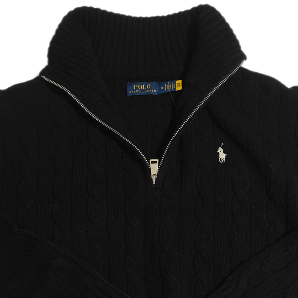 (Women) Polo Ralph Lauren FW24  Black Pullover Sweater with Embroidered Logo. 211956675-004 圖 9