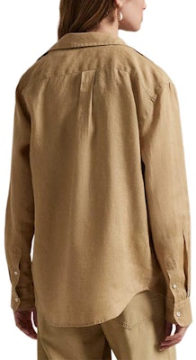 (Women) Polo Ralph Lauren FW24 Brown Embroidered Pony Long Sleeve Shirt. WMPOSHTNDO20742-250 Purchase (Women) Polo Ralph Lauren FW24 Brown Embroidered Pony Long Sleeve Shirt. WMPOSHTNDO20742-250