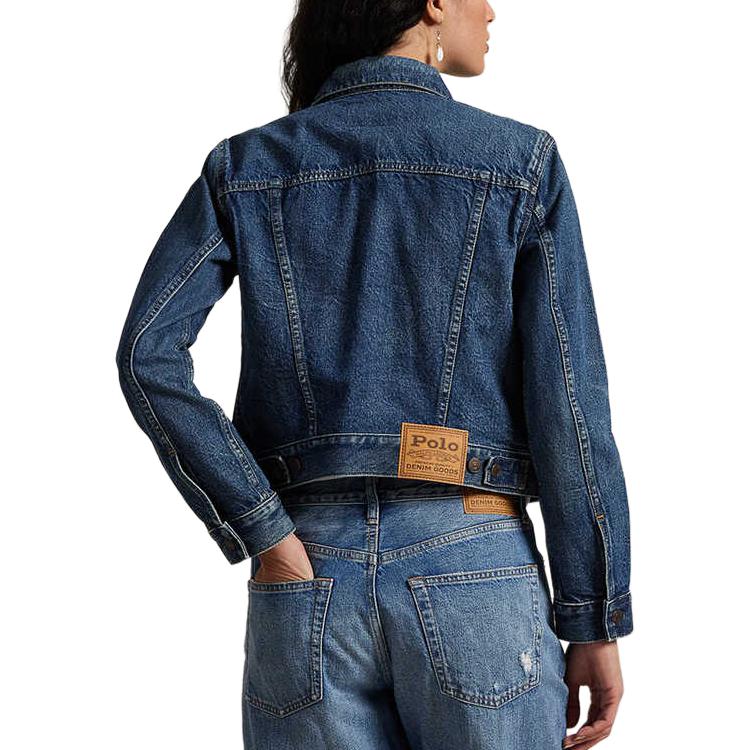 Shop (W) Polo Ralph Lauren FW24 經典寬鬆版牛仔卡車外套 藍色 WMPOOTWNDK20026-400
