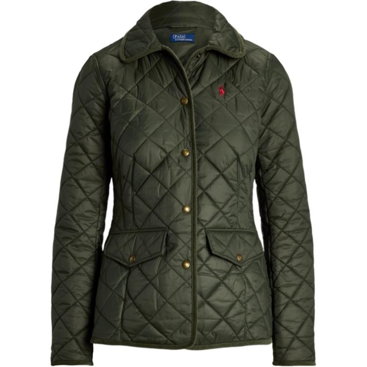 (Women) Polo Ralph Lauren FW24  Green Cotton Jacket with Logo Embroidery. WMPOOTWN2820290-300 圖 2