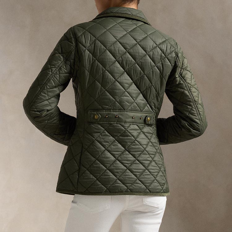 (Women) Polo Ralph Lauren FW24  Green Cotton Jacket with Logo Embroidery. WMPOOTWN2820290-300 圖 4