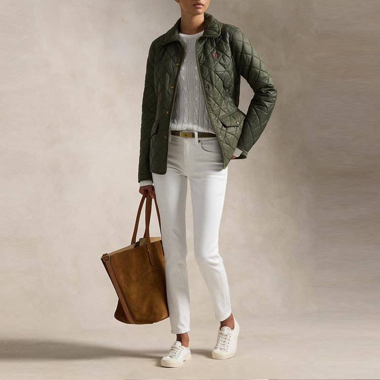 (Women) Polo Ralph Lauren FW24  Green Cotton Jacket with Logo Embroidery. WMPOOTWN2820290-300 圖 5