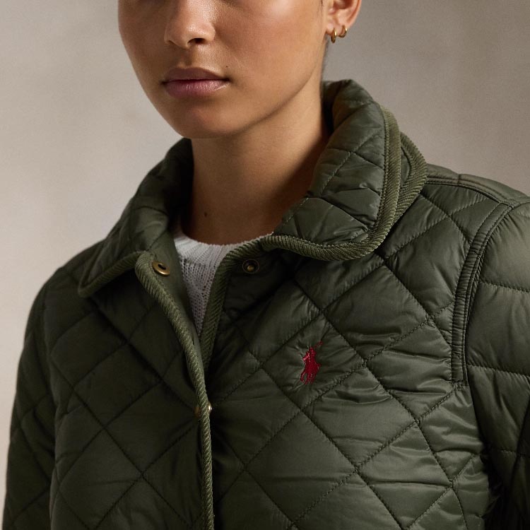 (Women) Polo Ralph Lauren FW24  Green Cotton Jacket with Logo Embroidery. WMPOOTWN2820290-300 圖 6
