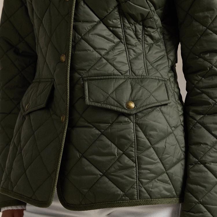 (Women) Polo Ralph Lauren FW24  Green Cotton Jacket with Logo Embroidery. WMPOOTWN2820290-300 圖 7