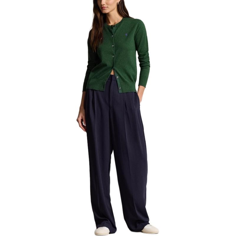 (Women) Polo Ralph Lauren FW24  Green Knit Cardigan with Pony Embroidery. WMPOSWENDW20308-300 圖 3