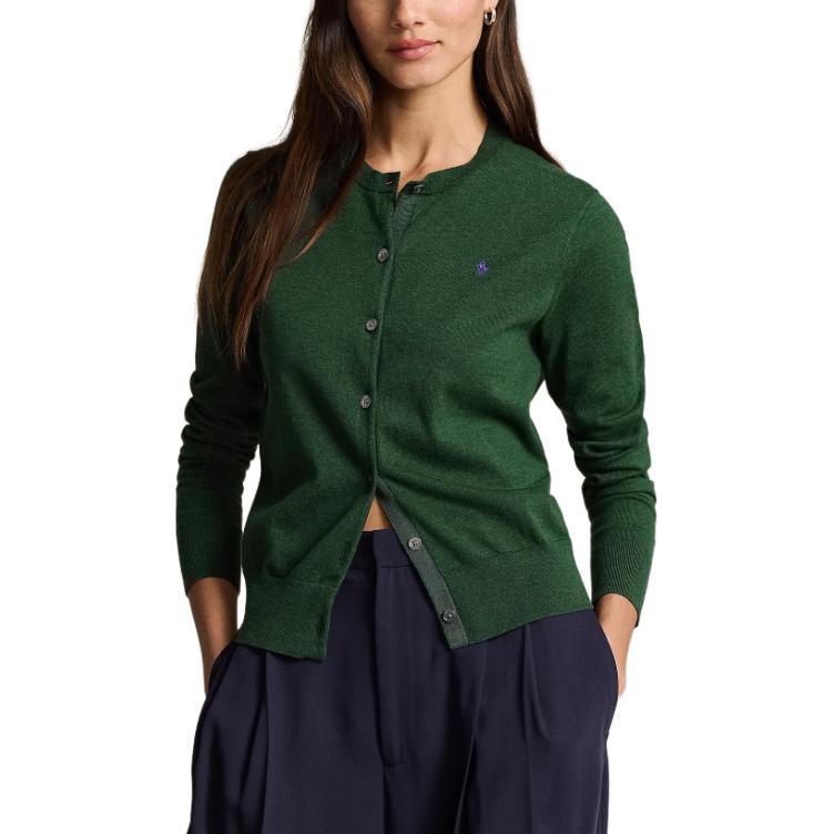 (Women) Polo Ralph Lauren FW24  Green Knit Cardigan with Pony Embroidery. WMPOSWENDW20308-300 圖 4