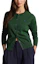 Shop (Women) Polo Ralph Lauren FW24 Green Knit Cardigan with Pony Embroidery. WMPOSWENDW20308-300