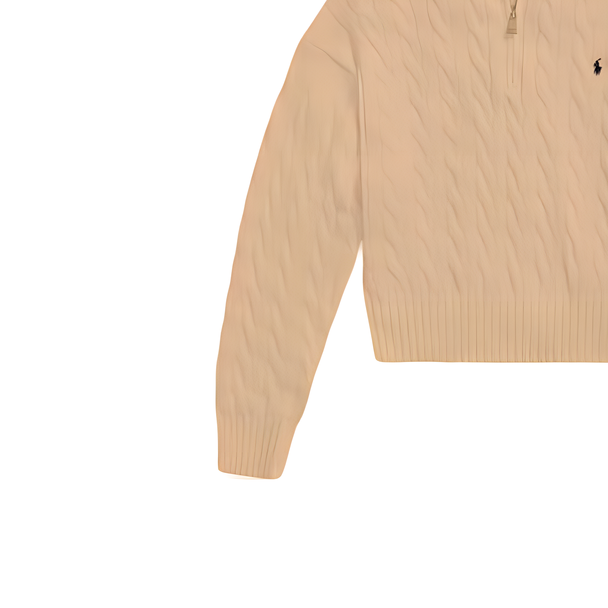 (Women) Polo Ralph Lauren FW24  Khaki Solid Pony Embroidered High-Neck Sweater. WMPOSWENC021113-260 圖 4