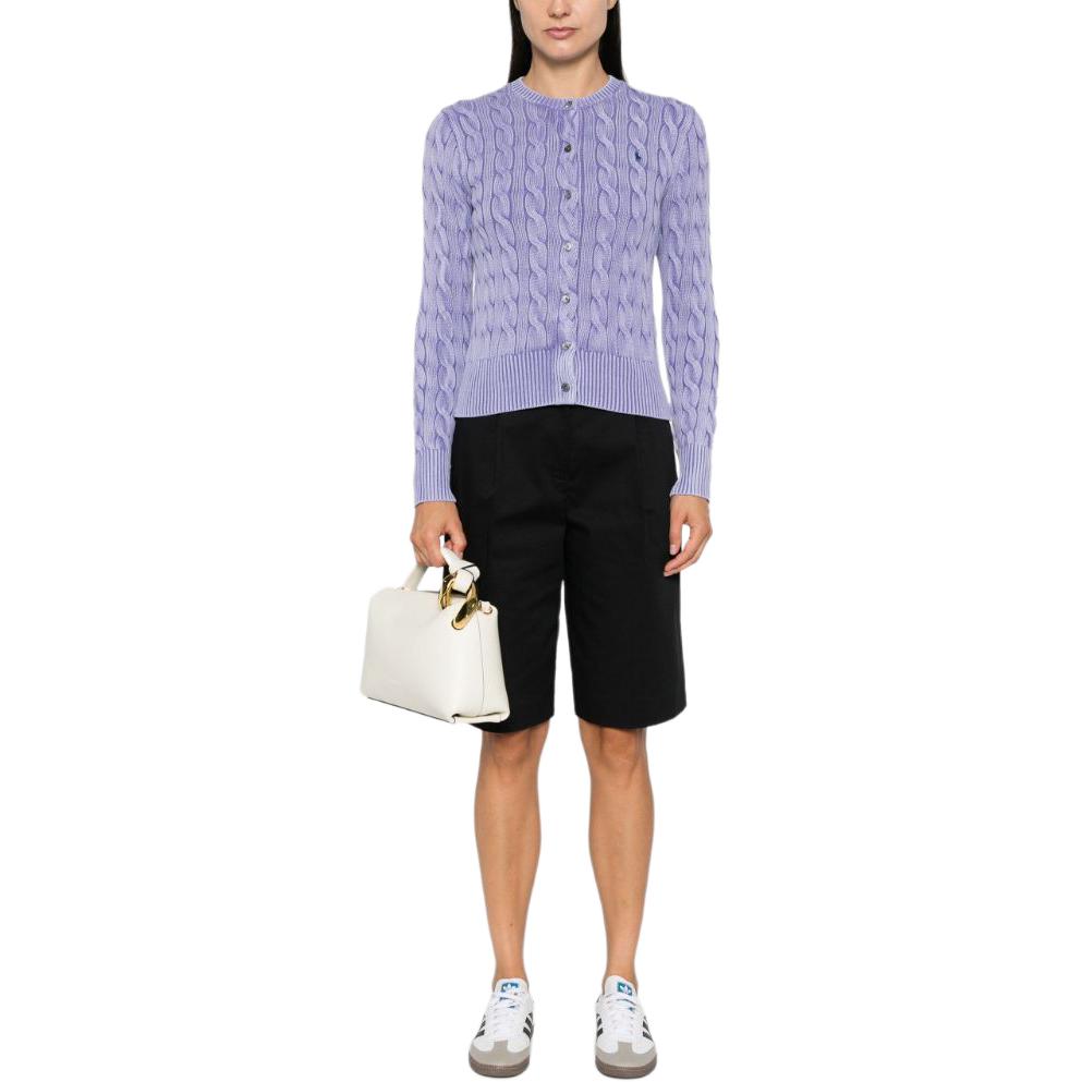 (Women) Polo Ralph Lauren FW24  Lavender Purple Logo Knit Slim Fit Sweater. 211955325-003 圖 3