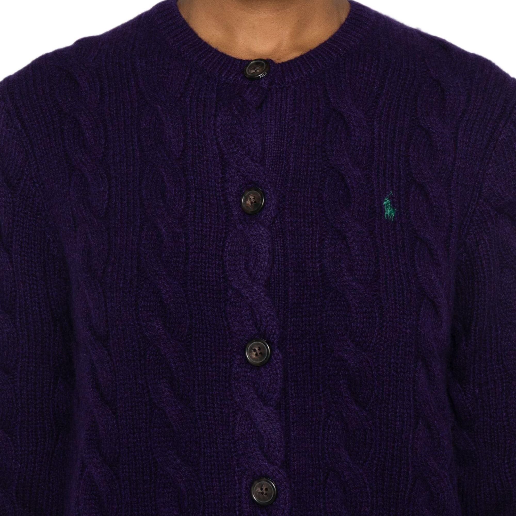 (Women) Polo Ralph Lauren FW24  Purple Crewneck Sweater with Pony Embroidery. 211910443-016 圖 7