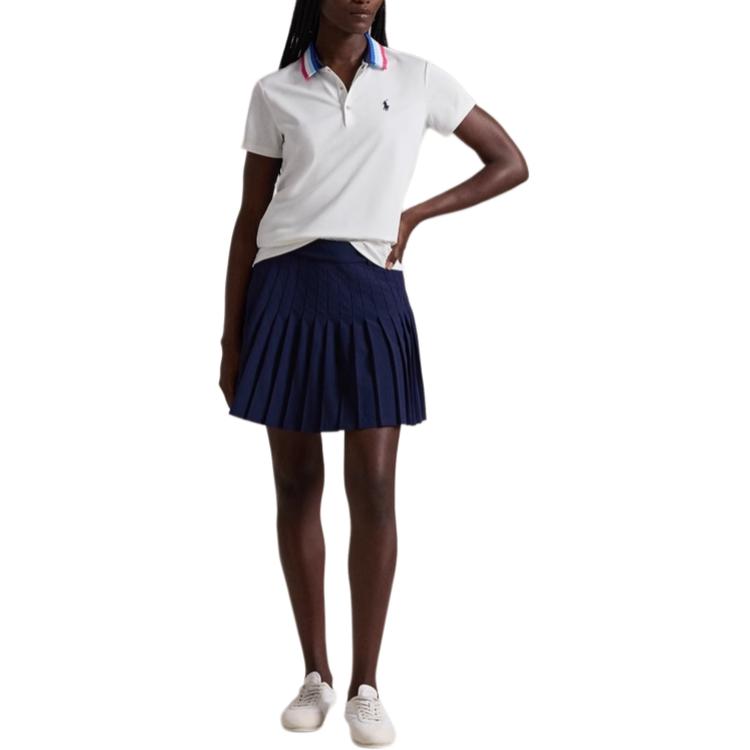 Purchase (W) Polo Ralph Lauren FW24 經典百褶A字休閒短褲 深藍色 WMXGSKTNDR20004-410