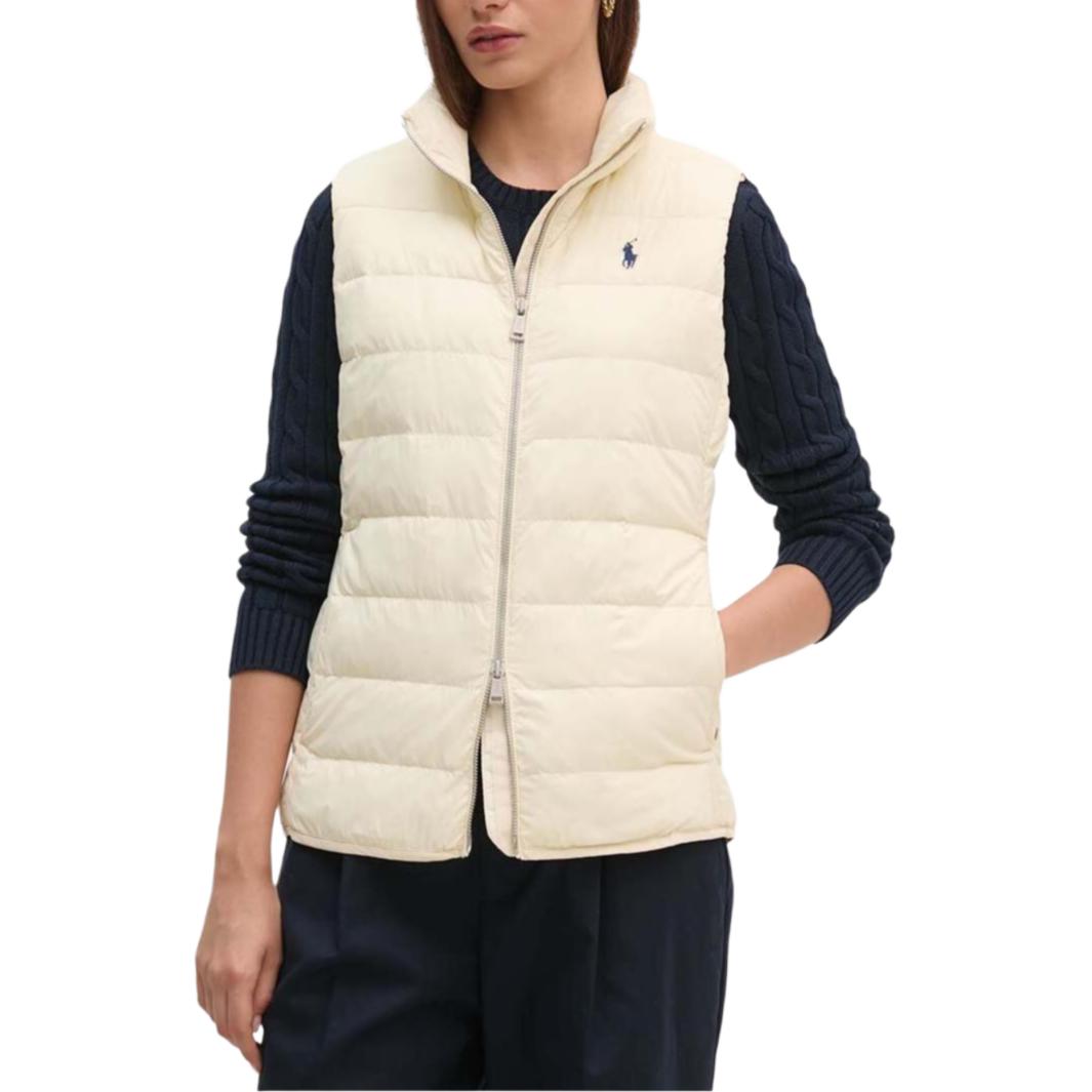 Shop (W) Polo Ralph Lauren FW24 白色無袖背心 刺繡小馬標誌款式 211956535001