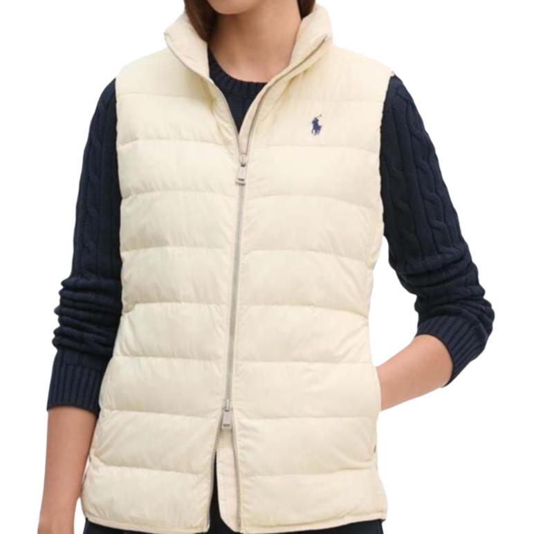 Purchase (W) Polo Ralph Lauren FW24 白色無袖背心 刺繡小馬標誌款式 211956535001