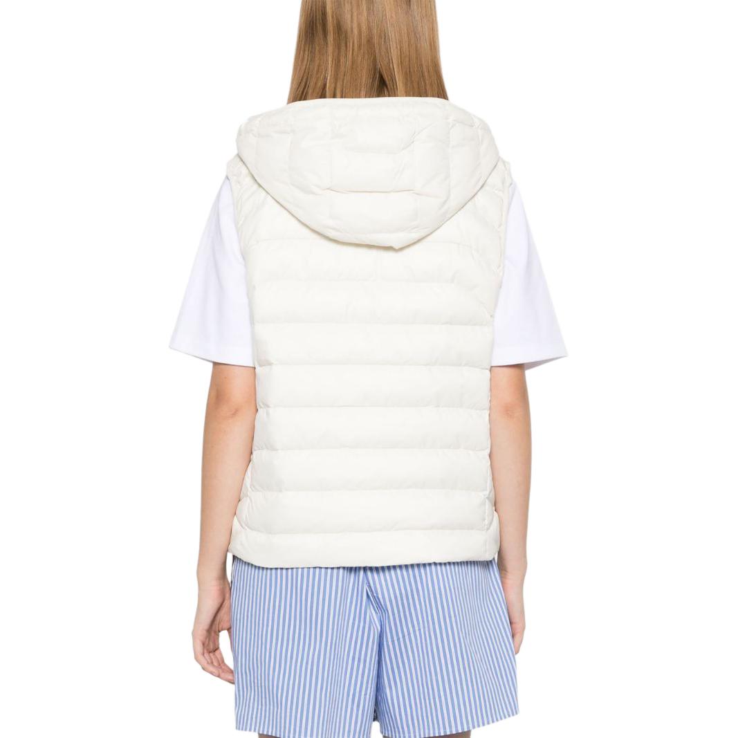 Shop (W) Polo Ralph Lauren FW24 白色拉鏈連帽馬甲刺繡Logo背心。 211958935