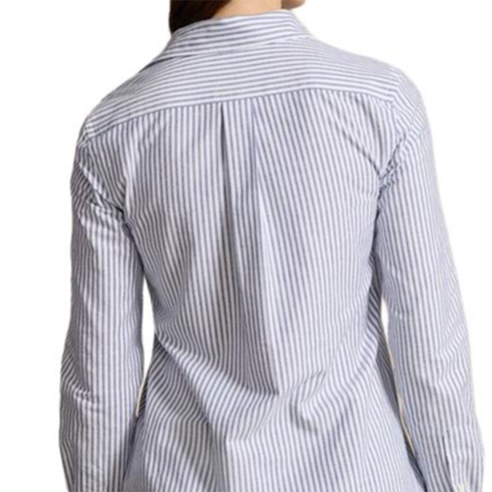 (Women) Polo Ralph Lauren FW24 Striped Slim-Fit Embroidered Pony Shirt Women White. WMPOSHTNDO20671-999 圖 6