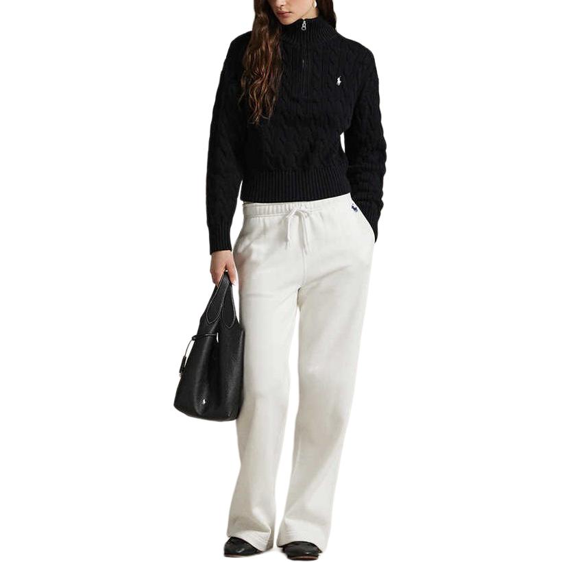 (Women) Polo Ralph Lauren FW25  Black Cable Knit Cotton Pullover Sweater. WMPOSWENC021264-001 圖 5