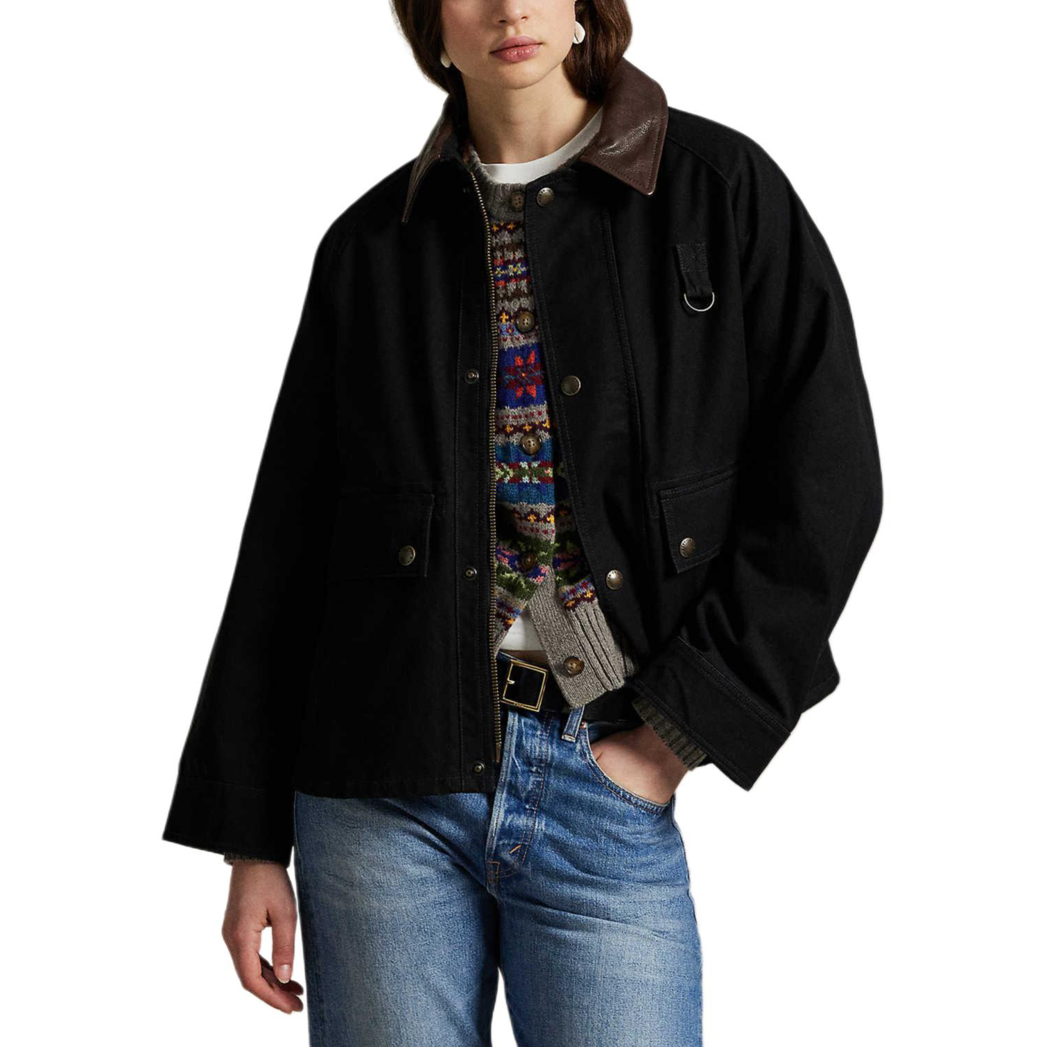 (Women) Polo Ralph Lauren FW25  Relaxed Fit Waist Pocket Jacket. WMPOOTWN6020200-001 圖 3