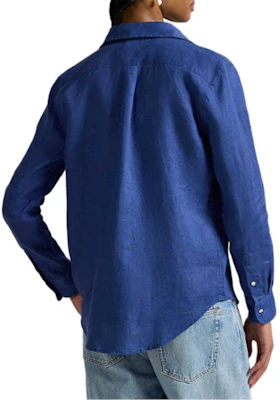 (W) Polo Ralph Lauren FW25 Camisa Clásica de Lino Azul Gema. WMPOSHTNDO20926-400 Shop (W) Polo Ralph Lauren FW25 Camisa Clásica de Lino Azul Gema. WMPOSHTNDO20926-400