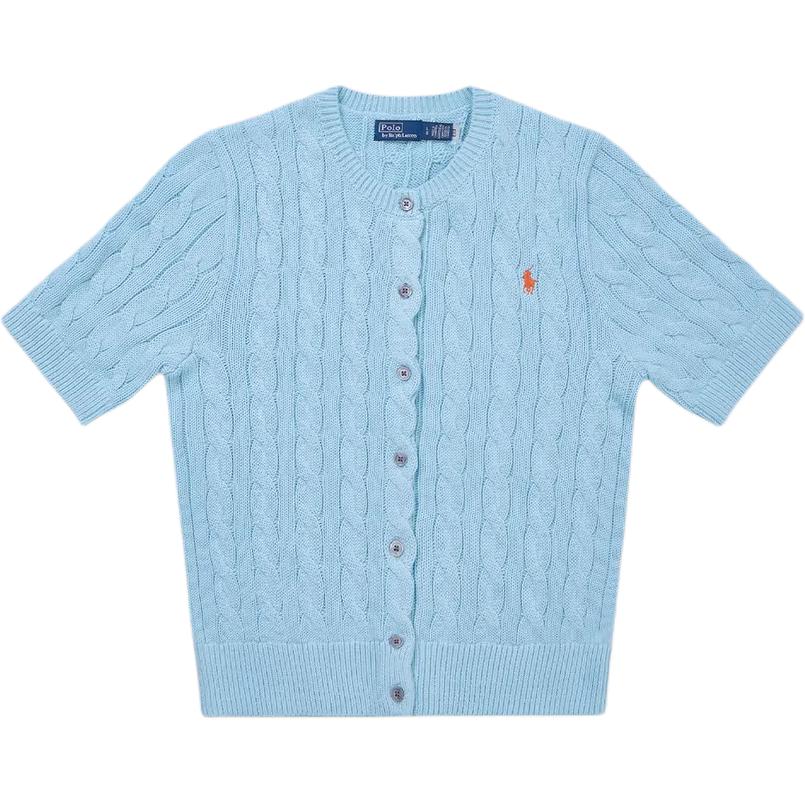 Order (Women) Polo Ralph Lauren FW25 Petite Pony Embroidered Knit Short Sleeve Top Women. WMPOSWENDW20446-400