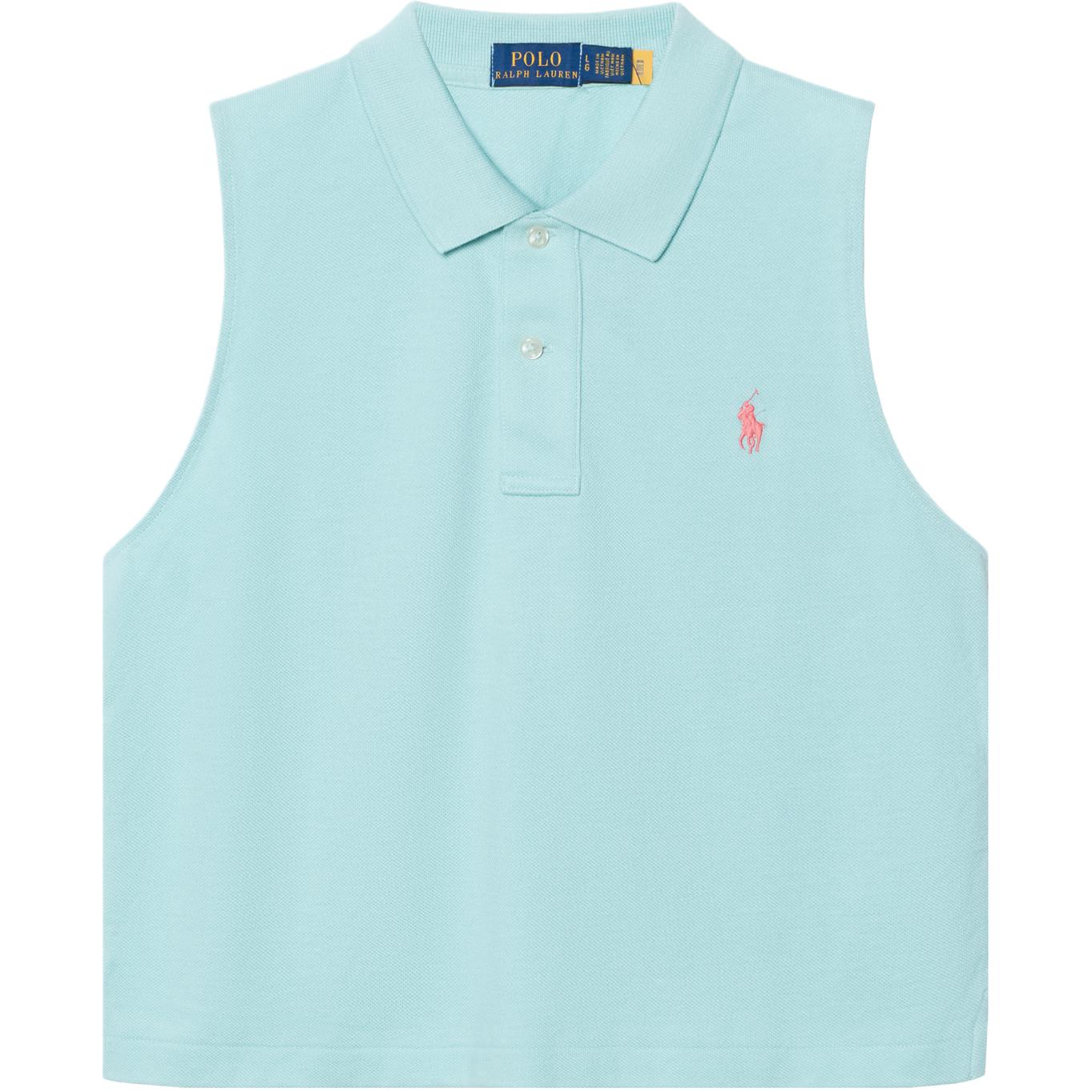 (Women) Polo Ralph Lauren FW26 Sleeveless Cotton Vest with Embroidered Pony Logo 211871875-006