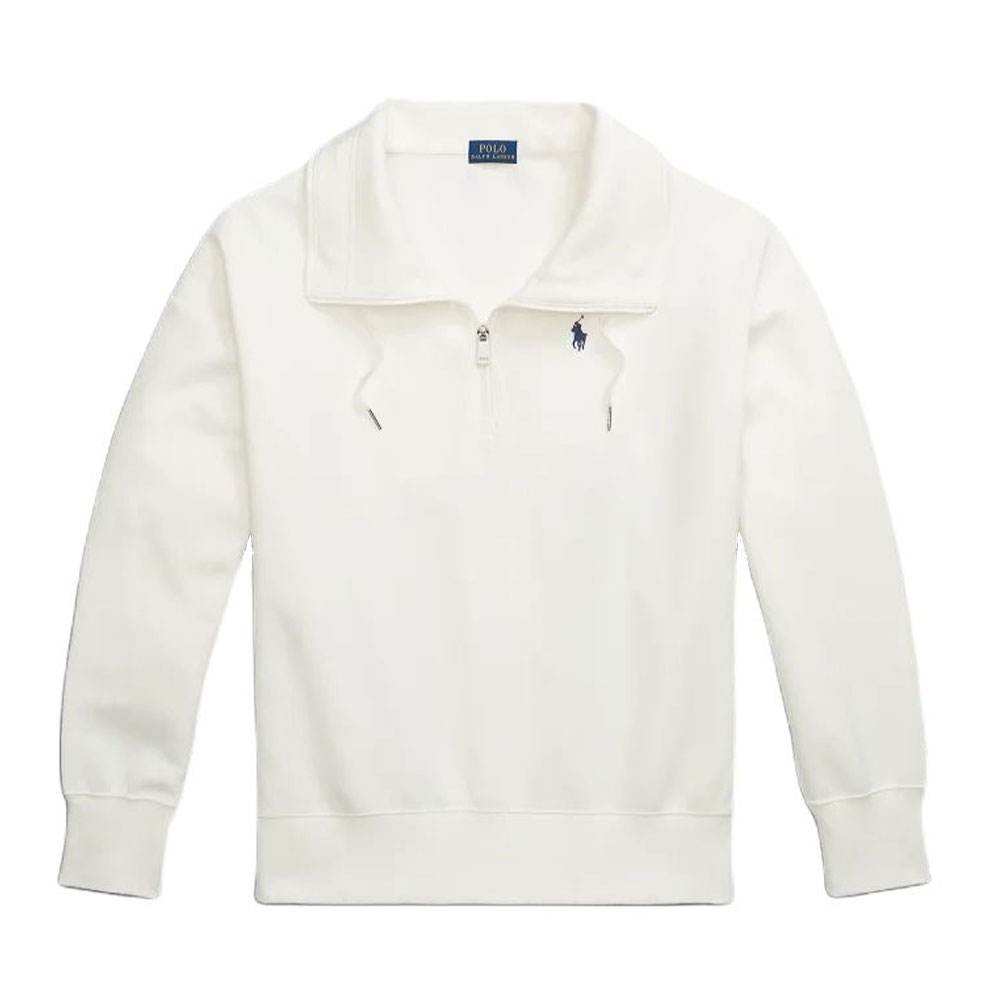 (Women) Polo Ralph Lauren Half-Zip Sweater Embroidered Logo Off-White WMPOKNINAD2002-OFF-WHITE 圖 2