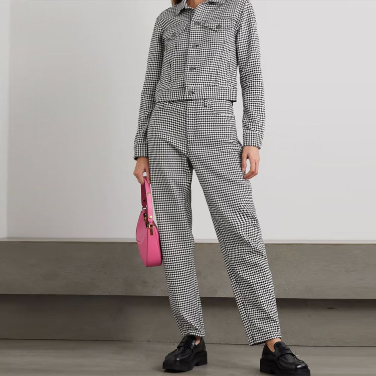 (Women) Polo Ralph Lauren Houndstooth Print Long Sleeve Casual Jacket Black (Women). 211880946-001 圖 3