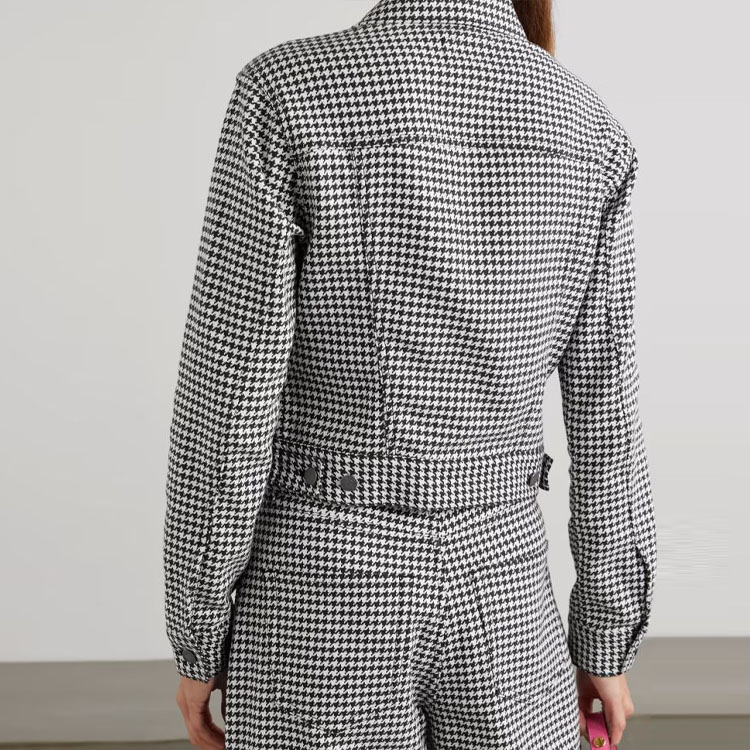 (Women) Polo Ralph Lauren Houndstooth Print Long Sleeve Casual Jacket Black (Women). 211880946-001 圖 4