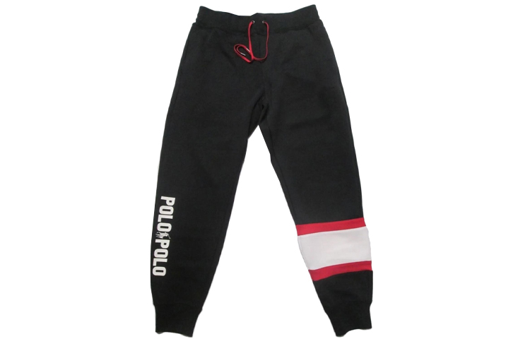 Order (W) Polo Ralph Lauren 字母印花中腰针织长裤 黑色 211888338-002