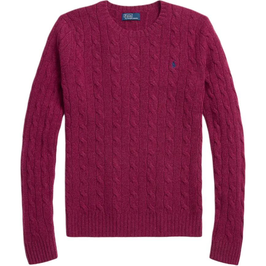 (Women) Polo Ralph Lauren Logo Crewneck Pullover Sweater  Purple. 211910421-019