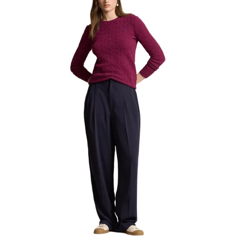 (Women) Polo Ralph Lauren Logo Crewneck Pullover Sweater  Purple. 211910421-019 圖 4