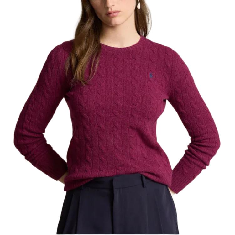 (Women) Polo Ralph Lauren Logo Crewneck Pullover Sweater  Purple. 211910421-019 圖 5