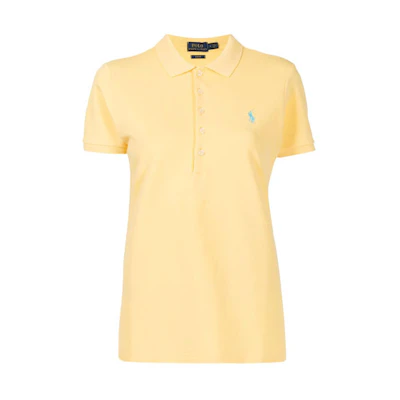 (Women) Polo Ralph Lauren Logo Embroidered Polo Shirt Yellow. 211505654155