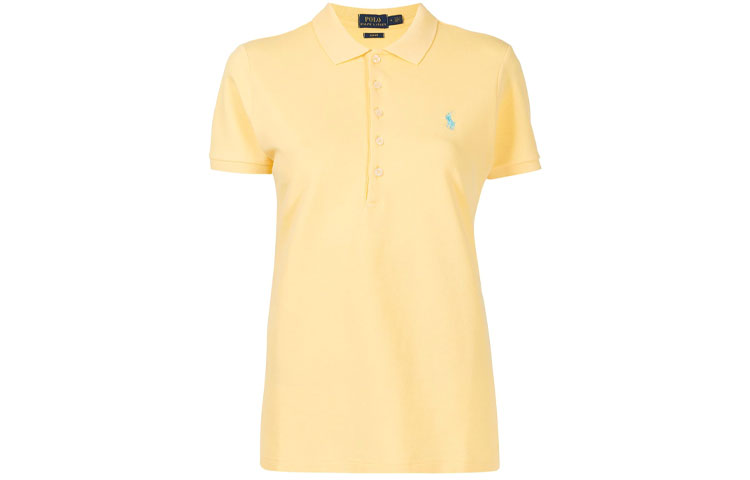 Order (Women) Polo Ralph Lauren Logo Embroidered  Polo Shirt Yellow. 211505654155