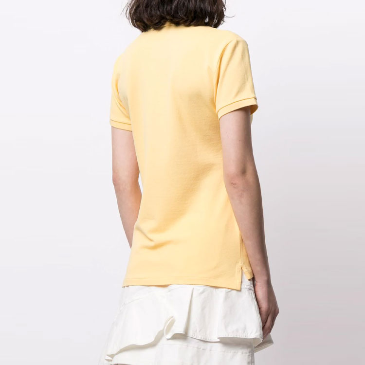 Shop (Women) Polo Ralph Lauren Logo Embroidered  Polo Shirt Yellow. 211505654155