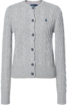 (W) Kardigan Rajut Polo Ralph Lauren Logo Bordir Lengan Panjang Abu-Abu 211882917-017 Buy (W) Kardigan Rajut Polo Ralph Lauren Logo Bordir Lengan Panjang Abu-Abu 211882917-017