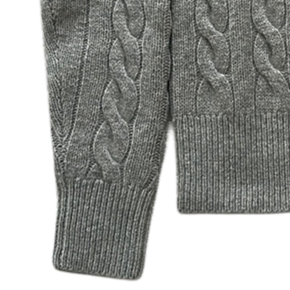 Purchase (W) Kardigan Rajut Polo Ralph Lauren Logo Bordir Lengan Panjang Abu-Abu 211882917-017