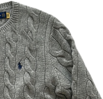 (W) Kardigan Rajut Polo Ralph Lauren Logo Bordir Lengan Panjang Abu-Abu 211882917-017 Details for (W) Kardigan Rajut Polo Ralph Lauren Logo Bordir Lengan Panjang Abu-Abu 211882917-017