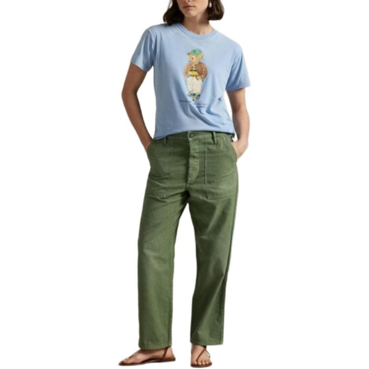 (Women) Polo Ralph Lauren Logo Loose Fit Crew Neck T-Shirt Women’s Light Blue. WMPOKNINCU21167-400 圖 4